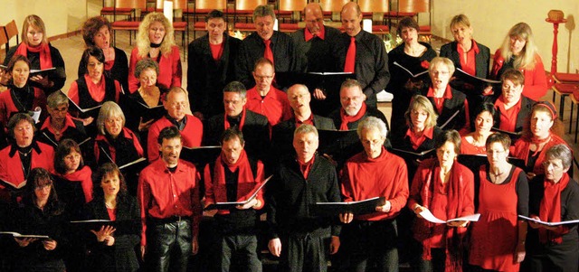 Singen fr die Kiew-Hilfe: Der Rejoice...zert in der Pfarrkirche Wolfenweiler.   | Foto: Hans Jrgen Kugler