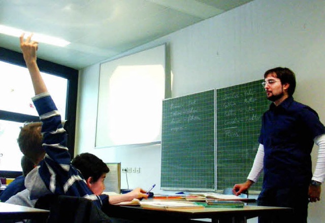 glserner Unterricht am Hebel-Gymnasium: Lateinunterricht der fnften Klasse  | Foto: Dilbahar Askari