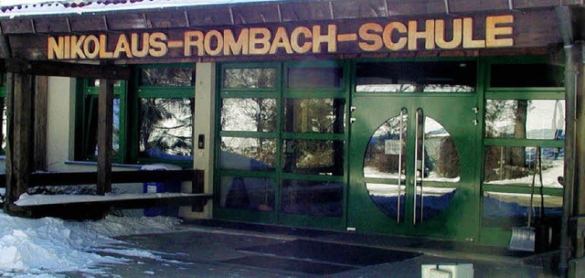 Wie es an der Nikolaus-Rombach-Schule ... den Sommerferien entschieden werden.   | Foto: Wolfgang Adam