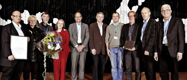 Lichtpreis fr Durlum in Dnemark:  Du...eter Reuter ist der Fnfte von links.   | Foto: Privat
