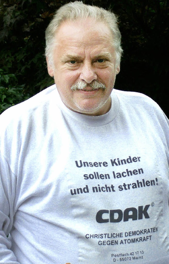 Ulrich Schlageter ist bei der CDU und Atomkraftgegner.   | Foto: Privat
