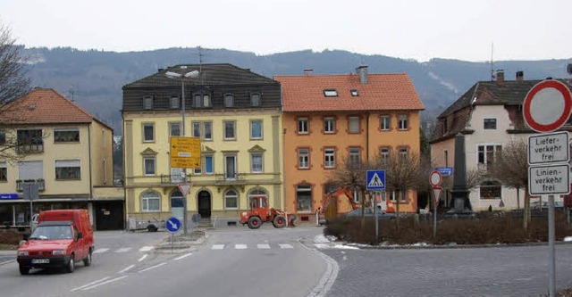 Abknickende Vorfahrt oder doch ein Kre...splatz in Wehr nochmals  diskutieren.   | Foto: Elisabeth Willers