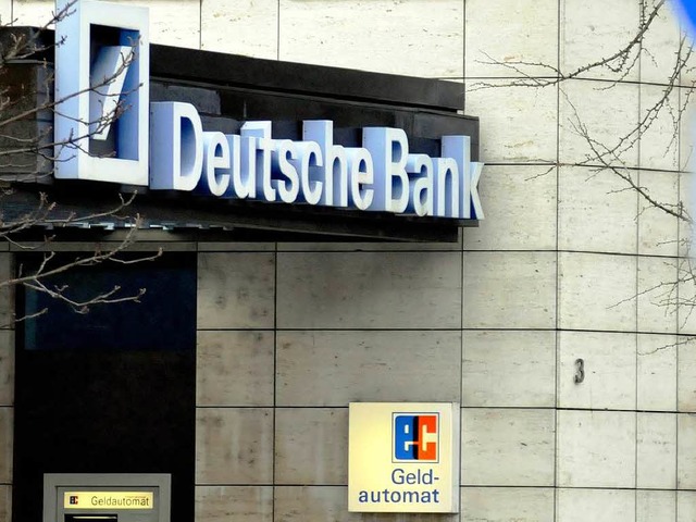Das Geld ist laut Deutscher Bank nicht knapp.  | Foto: Ingo Schneider