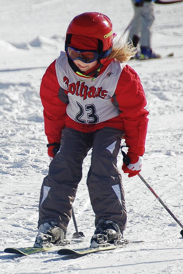 Volle Konzentration beim Slalomfahren.  | Foto: Kathrin Blum