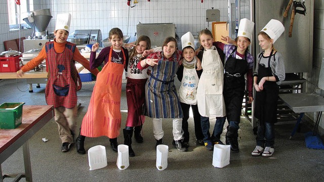 Kochen macht Grundschlern richtig Spa &#8211; wie man hier sieht.   | Foto: BZ
