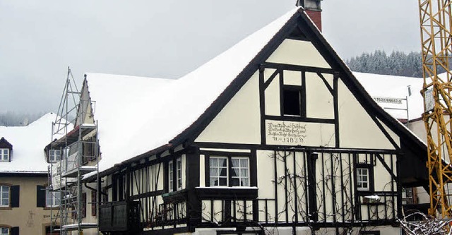 Im Winterschlaf liegt vermeintlich das...ber innen schreitet der Ausbau voran.   | Foto: BZ-Archiv/Steinfelder