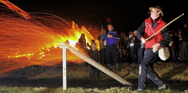 Vom Bock geschossen: Geschicklichkeit ...en Scheiben in die Luft zu befrdern.   | Foto: ptk