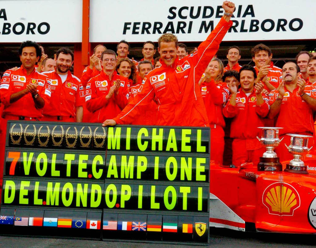 Der siebte und letzte WM-Titel: Errungen beim  Groen Preis von Belgien in Spa-Francorchamps am  29. August 2004.