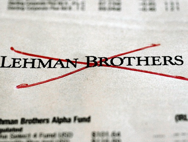 Das Ende von Lehman Brothers war doch nicht so unerwartet.   | Foto: dpa