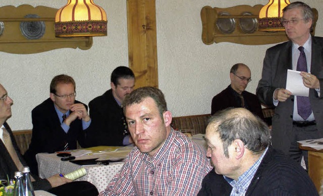 Politik hautnah: Regierungsprsident W... diskutierte mit den Hhenlandwirten.   | Foto: Liane Schilling