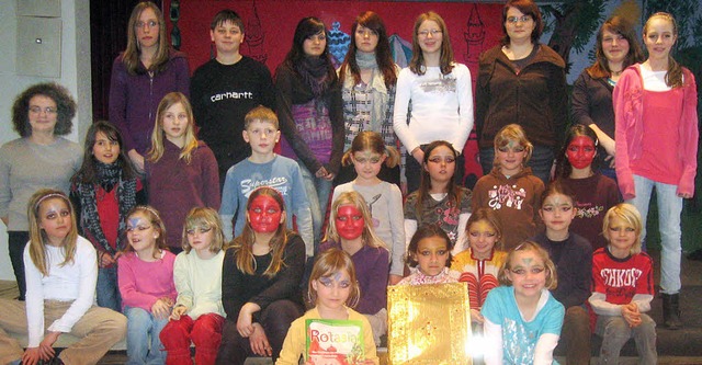 Der Kinderchor Eimeldingen und der Kin...en gemeinsam ein Musical einstudiert.   | Foto: Wissner