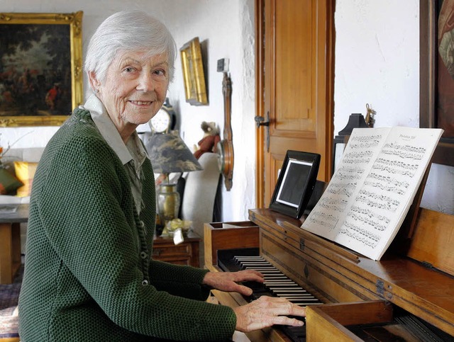 Die Liebe zur Musik hat sie von ihrem Vater geerbt: Ursula Rubi.   | Foto: Heck