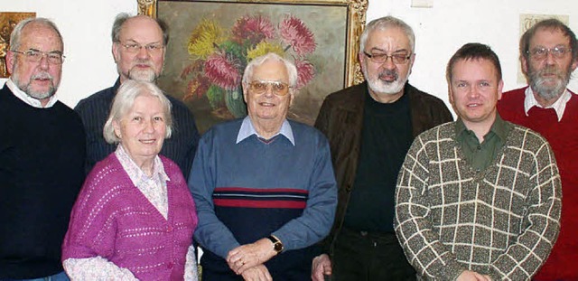 Helmut Bauckner, Walter Schwarz, Helga...r Roos, Oliver Uthe und Siegmar Diehl   | Foto: Albert Greiner