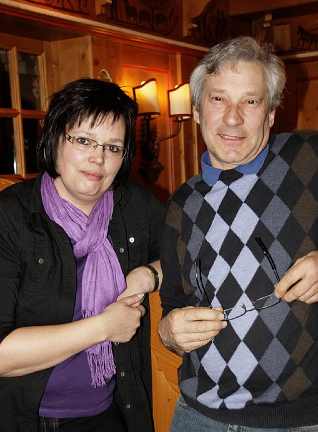 Stefanie Stolz (Schriftfhrerin)  und Friedhelm Isele (Beisitzer).  | Foto: Wilfried Dieckmann