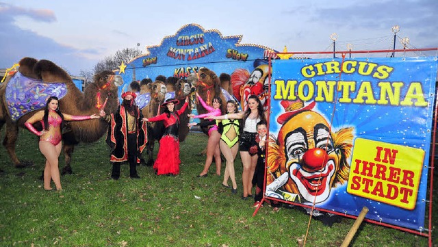 Der Circus Montana, der vor 33 Jahren ...6 Uhr, feiern die Artisten  Premiere.   | Foto: Dieter Erggelet