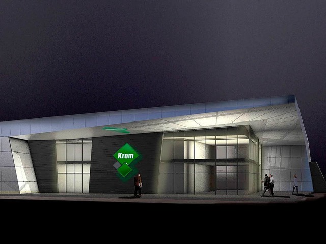 So soll das neue Gebude de Firma Krom im Gewerbegebiet Basic aussehen.  | Foto: Grossmann