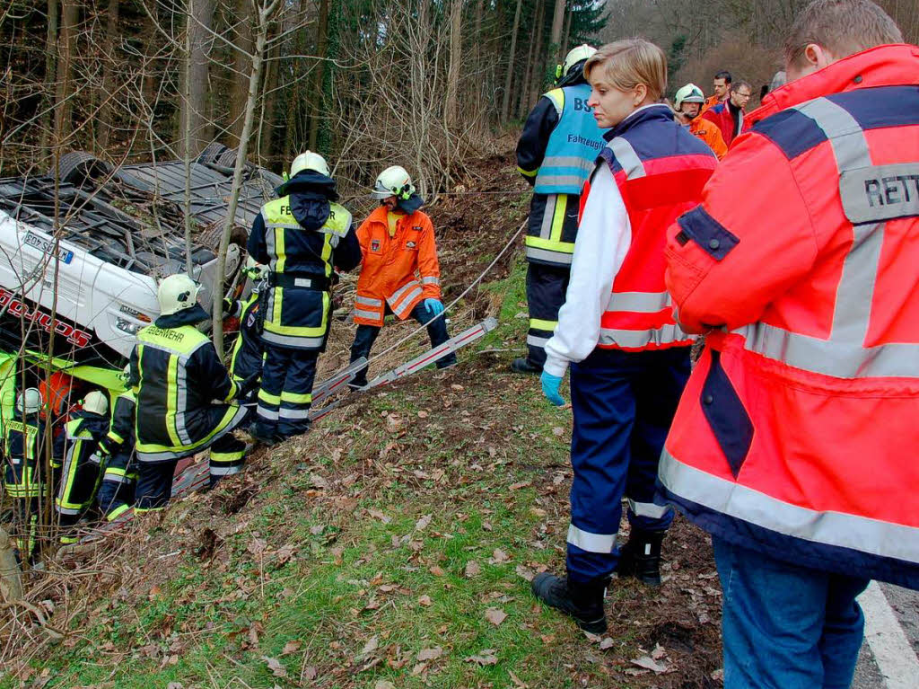 Bilder vom Busunglck zwischen Egg und Bad Sckingen