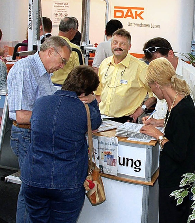 Immer was los am BZ-Stand  | Foto: Lrrach