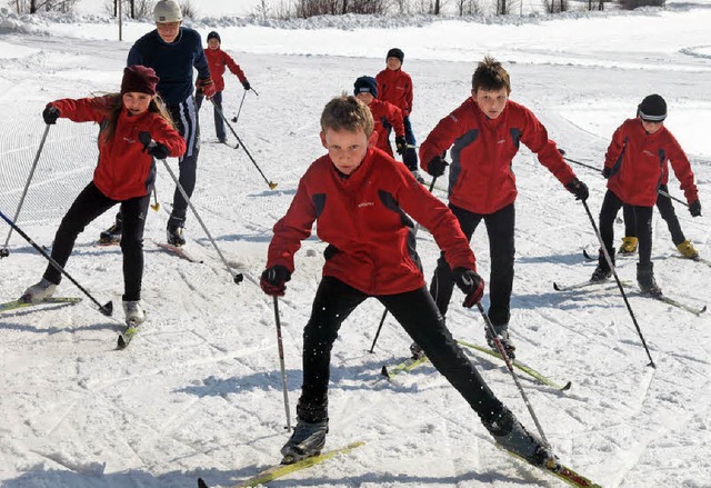 Mit Feuereifer beim Training: Die Lang...hsberg-Ibach mit Trainer Roland Bhler  | Foto: Karin Stckl-Steinebrunner