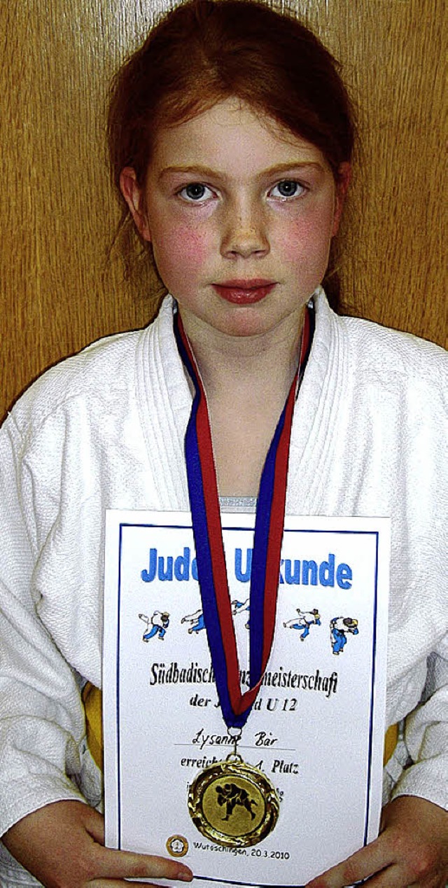 Sie ist sdbadische Judo-Meisterin in ihrer Gewichtsklasse: Lysanne Br.   | Foto: Privat