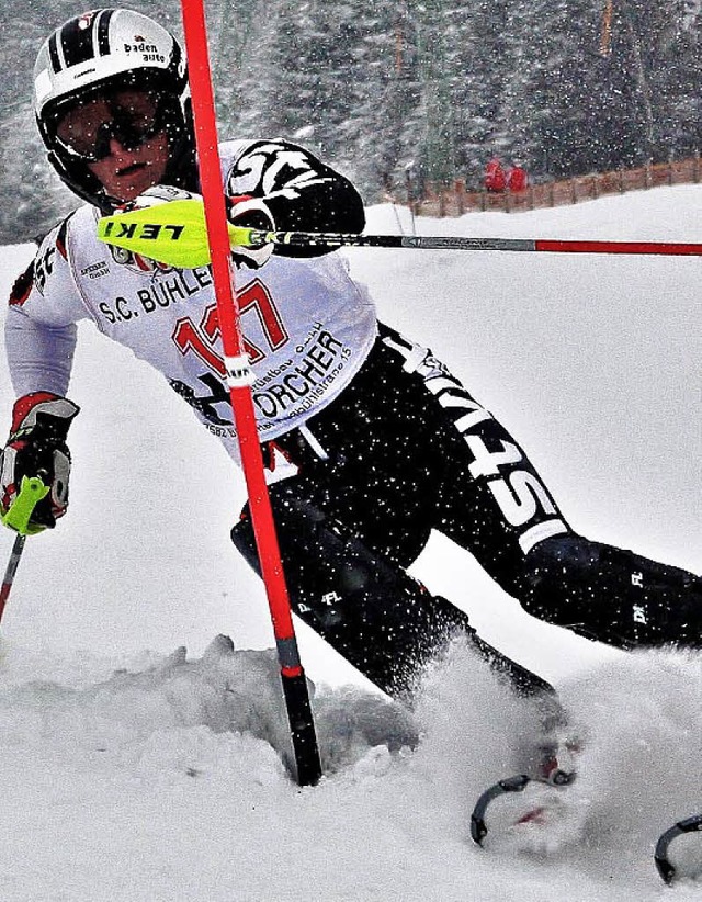 Traumlauf  im Slalom: nervenstarker Tristan Wehrle   | Foto: herzog