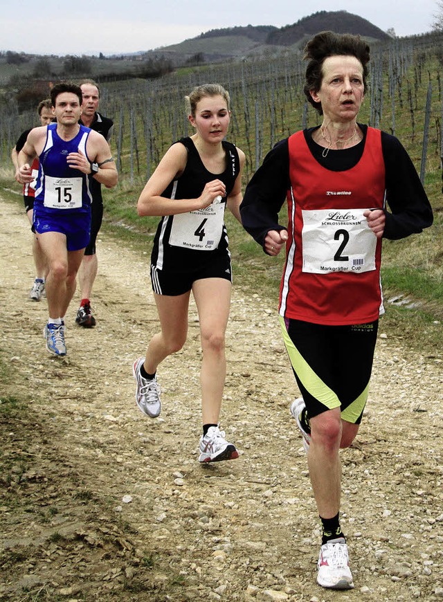 Noch liegt Barbara Imgraben knapp vor Lea Dppe.   | Foto: Stinn