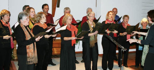 Der Chor Cantate Domino gastiert unter...evangelischen Kirche in Grafenhausen.   | Foto: Luisa Denz