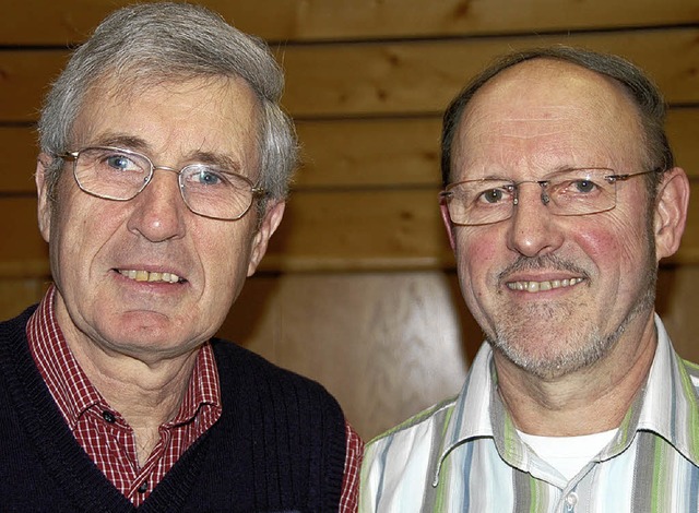Vorsitzender Kurt Lammert (rechts) und  Stellvertreter Hans-Werner Oettlin   | Foto: Sigrid Umiger