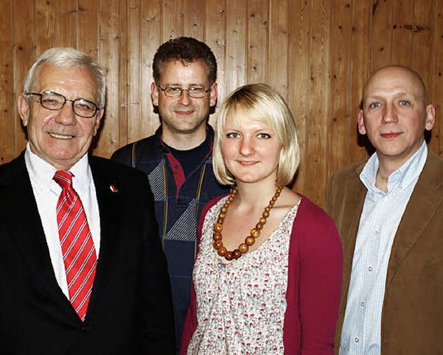 Ehrungen: Josef Seidler, Daniel Gramespacher, Julia Schweizer und Jan Eibisch.  | Foto: Paul Schleer