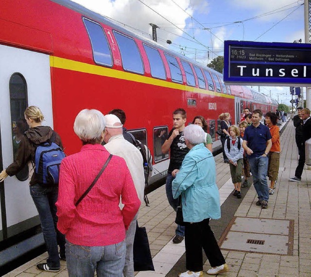 Tunsel soll wieder Haltepunkt im Regio...ich das jedenfalls der Ortschaftsrat.   | Foto: Bildmontage: Markus Donner