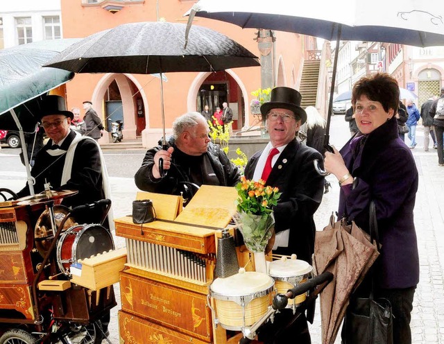 Beim Bltensonntag brauchte man vor allem eines: den Regenschirm.  | Foto: Wolfgang Knstle