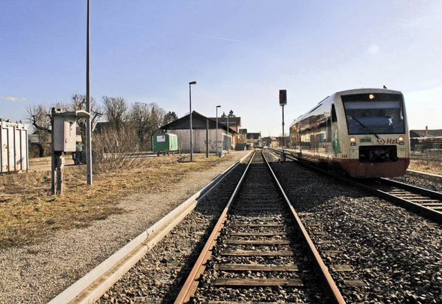 Fr das Bahnhofsareal in Hfingen liegen neue Plne  vor.    | Foto: Vollmer