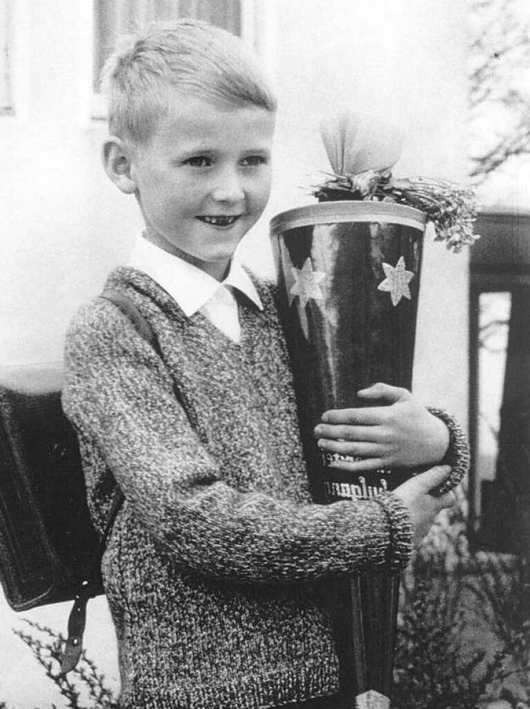 Ulrich von Kirchbach mit sieben Jahren als ABC-Schtze.
