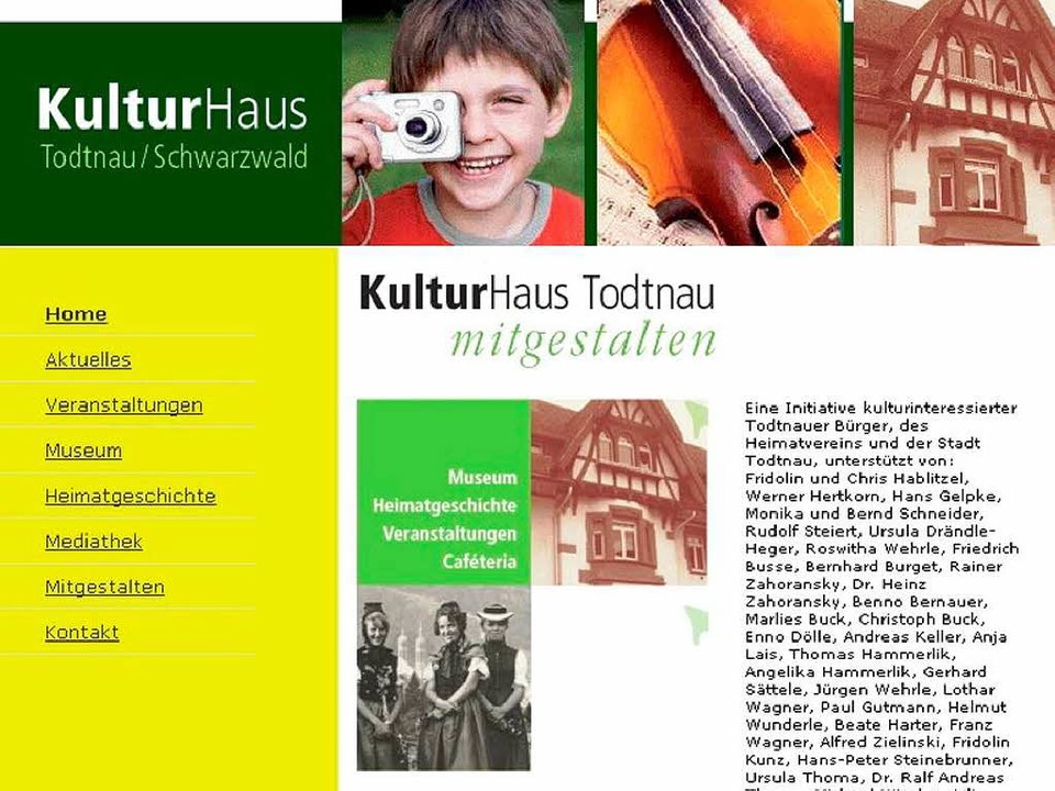 Im Internet ist das &#8222;Kulturhaus Todtnau&#8220; schon ein Begriff  | Foto: Hermann Jacob