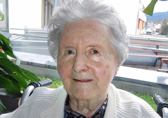 Ehrenbrgerin Liesel Frick wird heute 85 Jahre alt.   | Foto: Karin Heinze