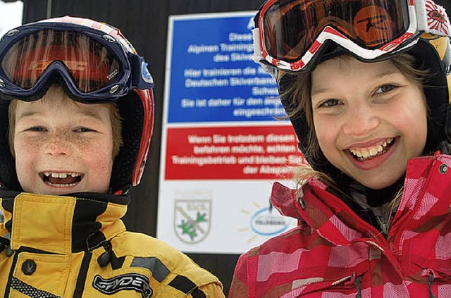 Philipp Schlobies (li.) und  Lea Mai (beide SZ Rheinfelden)   | Foto: Junkel