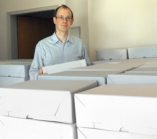 Der Umzug nach  Grunern ist fast geschafft, freut sich Archivar Jrg Martin.   | Foto: UTE Wehrle