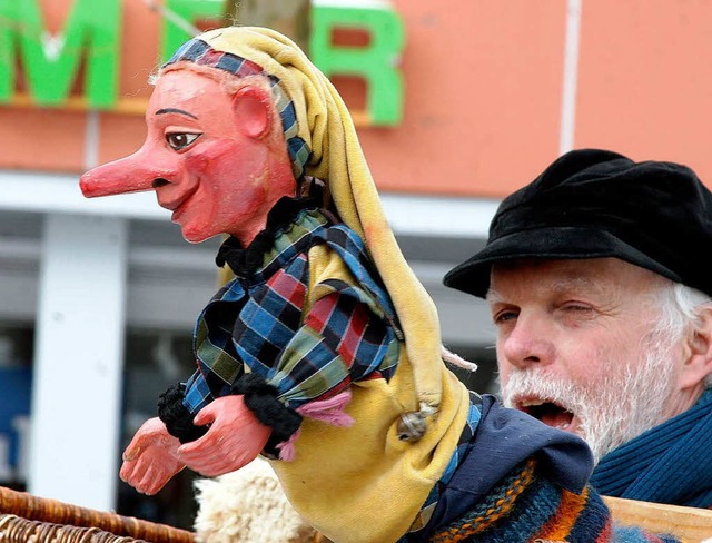 Der Kiepenkasper war ein ffentlicher ...g bei der Puppenparade in diesem Jahr.  | Foto: Heidi Foessel