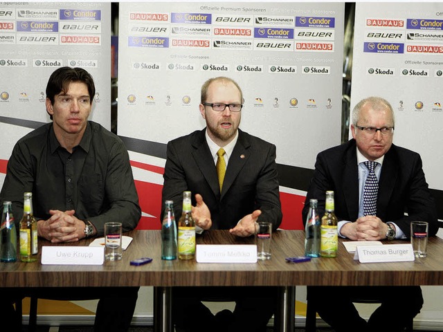 Willkommen in Schwenningen: Eishockey-...r, der Geschftsfhrer der Wild Wings.  | Foto: dieter reinhardt
