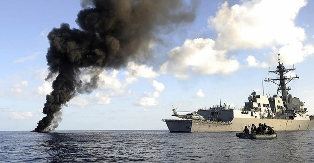 Ein amerikanisches Kommando hat ein Piratenschiff versenkt.  | Foto: dpa
