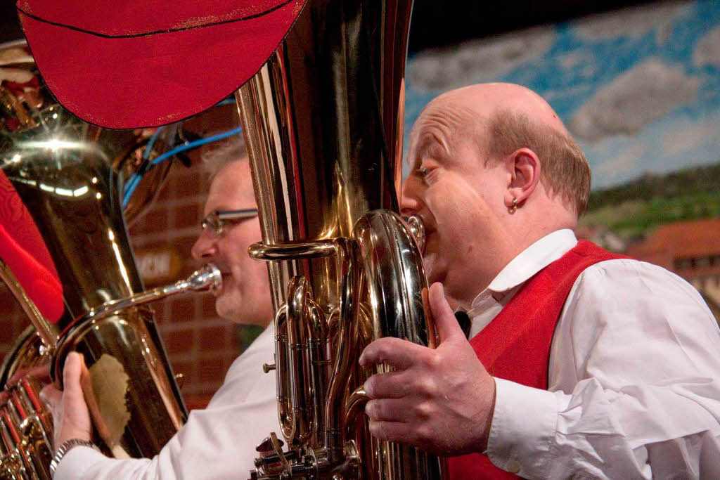 Markus Kromer und Thomas Kunzelmann von der Trachtenkapelle Rothaus: Zwei Tubisten lieben ihre Instrumente