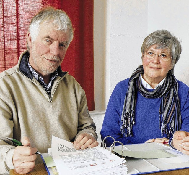 Christel Dewald-Werner engagiert sich ...KM-Geschftsfhrer Walter Schumacher.   | Foto: Beathalter