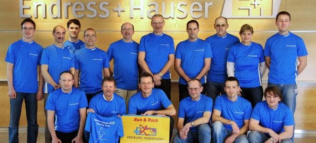 Das &#8222;Endress+Hauser-Running-Team...er  Sdbadischen Firmenmeisterschaft.   | Foto: E+H