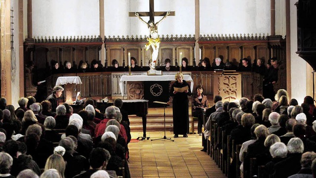 Die Akustik der Stiftskirche macht den Gesang zu einem Himmelsklang.   | Foto: Wolfgang Knstle