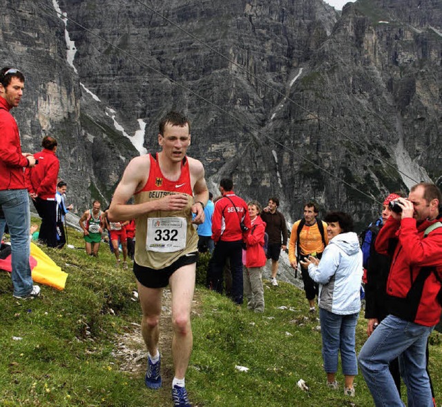 Im Schwarzwald daheim und europaweit a...Berglufer Josef Beha aus Unterkirnach  | Foto: stinn