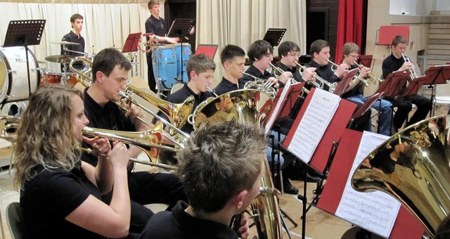 Als einziges Orchester aus dem Landkre...en Jugendkapellentreffen in Wehr teil.  | Foto: BZ