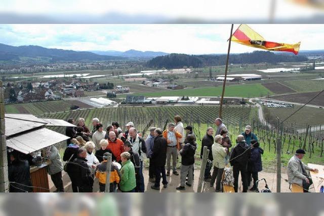 sterlichen Spaziergang mit Wein und Sekt belohnt