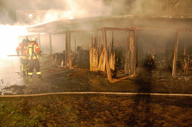 Warum hat es in dieser Garage in Fried... Das soll ein Sachverstndiger klren.  | Foto: Ulrich Senf