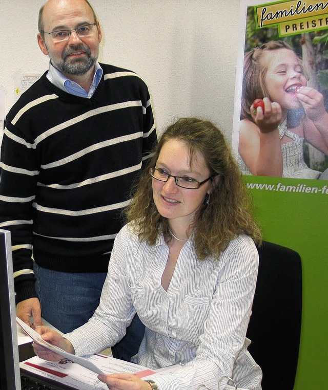 Volker Haselbacher und Caroline Waldvogel   | Foto: eva weise