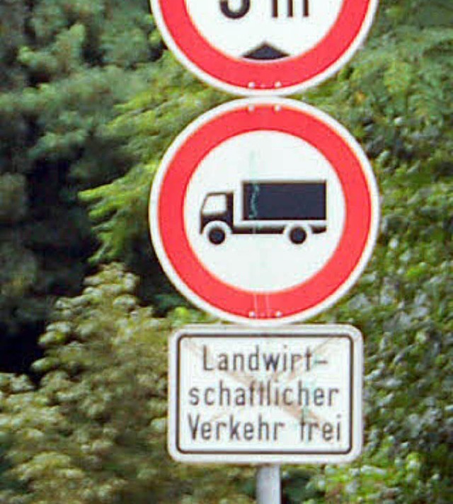 Die neue Version  sieht  man an dem la...htung Martelacker in Efringen-Kirchen.  | Foto: langelott